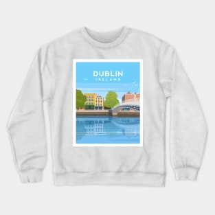 Dublin, Ireland - Ha'penny Bridge Crewneck Sweatshirt